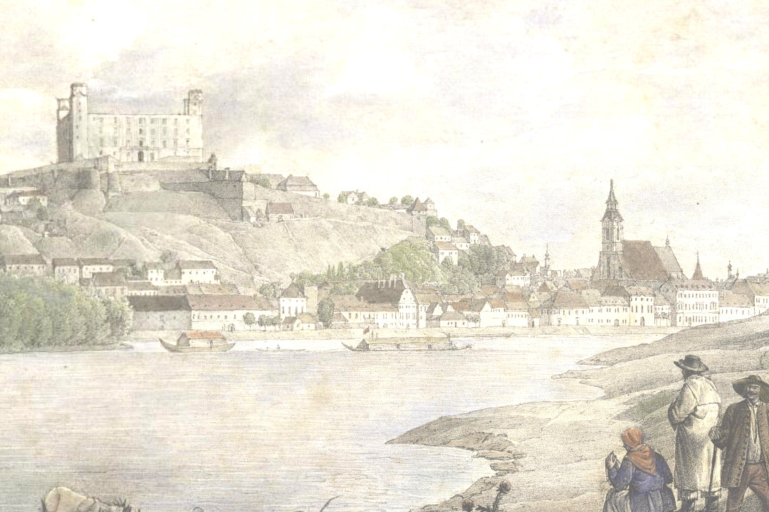 Historická maľba Bratislavského hradu